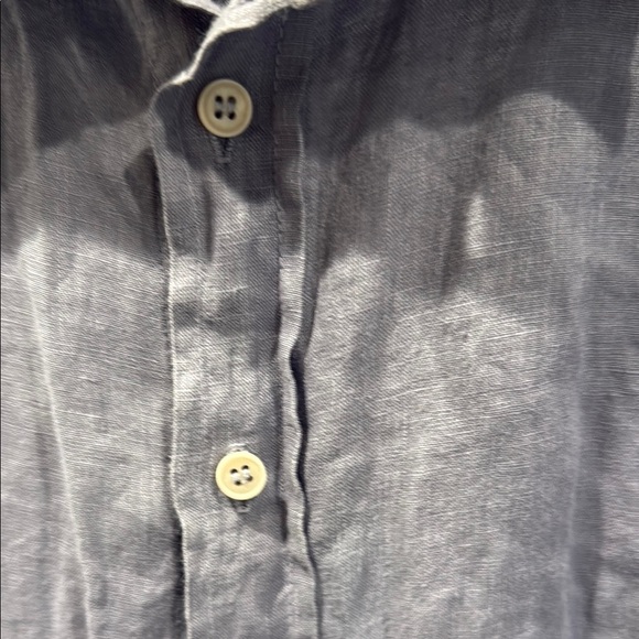 High quality tailored linen blouse with darts - Picture 3 of 6